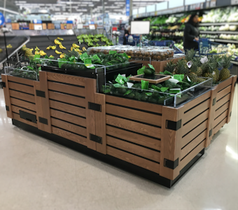 European Rectangular Produce Bins – Fixtures Close Up