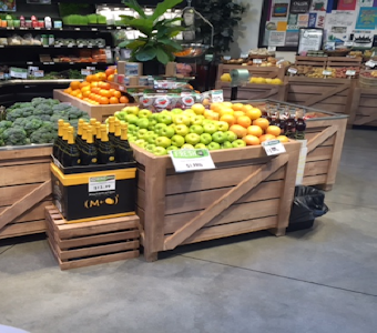 Wood Display Bins, Produce Fixtures