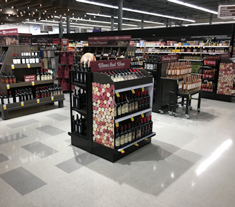 Wine displays in grocery stores hotsell
