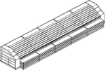 European slant tables - retail store display fixtures