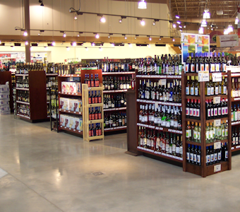 wine merchandising fixtures, end caps